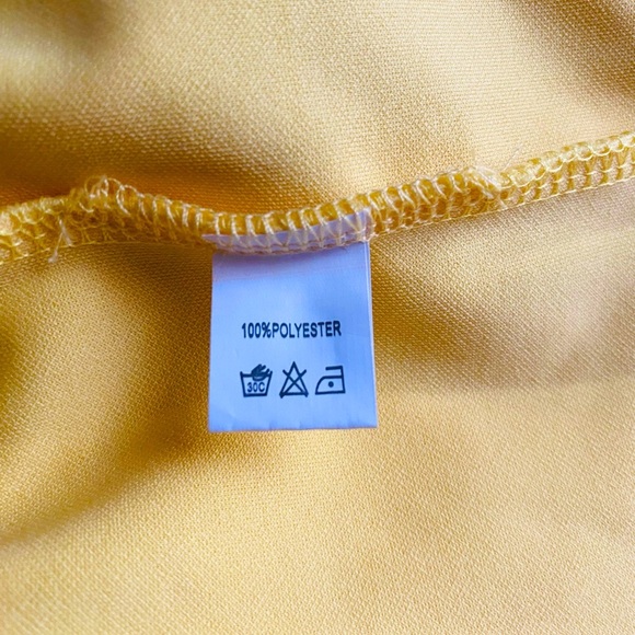 Hello Molly Butter Yellow One Shoulder Bodycon Sheath Cocktail Dress Size 8 - Picture 8 of 9